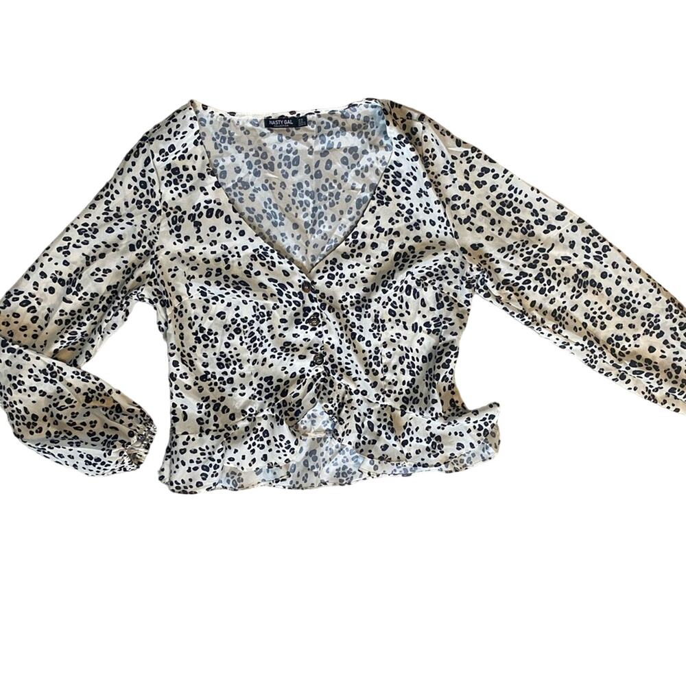 Nasty Gal Blouse Womens Size 10 Lightweight Long Sleeve Shirt